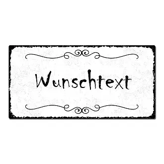 Vintage Schild mit Wunschtext