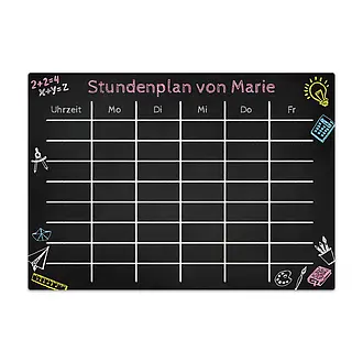 Chalcboard - Stundenplan für Mädchen