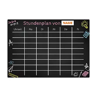 Chalcboard - Stundenplan für Mädchen