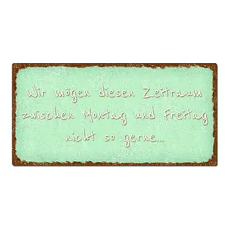 Vintage Schild mit eigenem Text