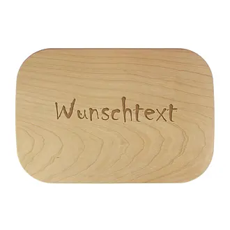 Schneidebrett mit Textgravur