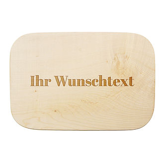 Frühstücksbrett mit Wunschtext