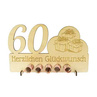 graviertes Geldgeschenk aus Holz
