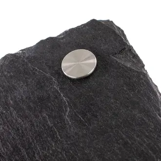 Geschenk für Bergleute - Edelstahl auf Schiefer – mit Schlägel und Eisen 