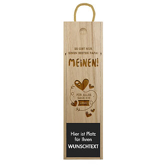 Holzbox mit persönlicher Grußformel Holzbox mit persönlicher Grußformel