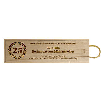Spirituosenbox mit Gravur Spirituosenbox mit Gravur