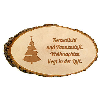 Holzschild mit weihnachtlichem Spruch Holzschild mit weihnachtlichem Spruch