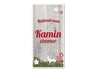 Dekoschild Kaminzimmer