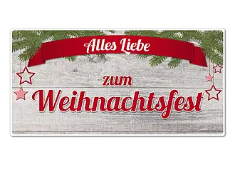 Dekoschild Weihnachtsfest