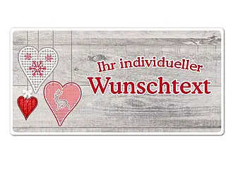 Dekoschild mit Wunschtext