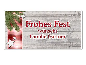 Dekoschild Frohes Fest