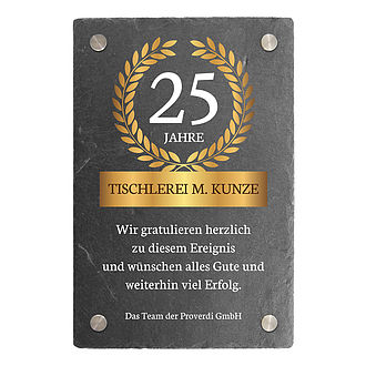 Jubiläumsgeschenk mit Abstandshalter Jubiläumsgeschenk mit Abstandshalter