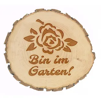 Holzschild mit Wunschtext