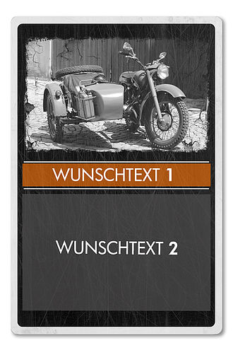 Oldtimer-Ausstellungsschild für Motorräder 200 x 300mm black vintage Oldtimer-Ausstellungsschild für Motorräder 200 x 300mm black vintage
