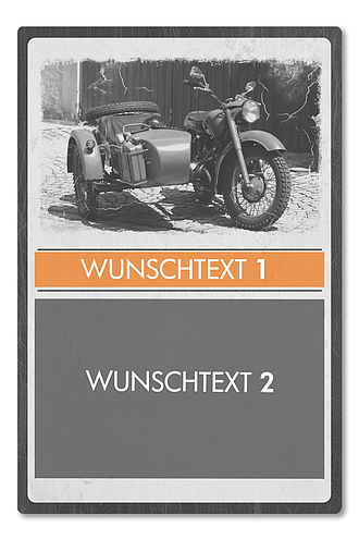Oldtimer-Ausstellungsschild für Motorräder 200 x 300mm light vintage Oldtimer-Ausstellungsschild für Motorräder 200 x 300mm light vintage