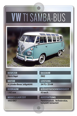 Oldtimer-Präsentationsschild 200 x 300mm modern Oldtimer-Präsentationsschild 200 x 300mm modern