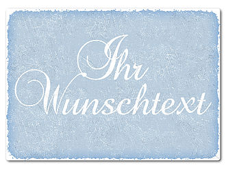 Retroschild mit Wunschtext A4 pastellblau