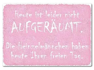 Retroschild mit Wunschtext A4 rosa