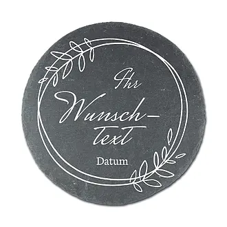 Geschenk zu Hochzeit- Schieferschild mit Wunschtext