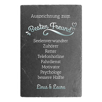 Schieferschild für den besten Freund Schieferschild für den besten Freund