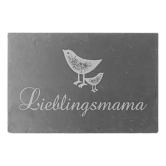 Schieferschild Lieblingsmama 30 x 20 cm mit Wunschtext 