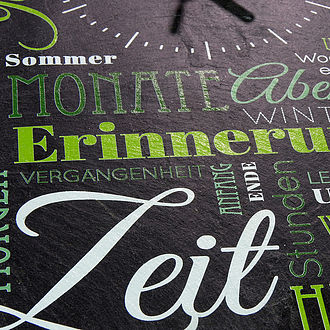 Schieferuhr für die Wand Design Time Schieferuhr für die Wand Design Time