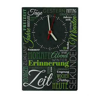 Schieferuhr für die Wand Design Time Schieferuhr für die Wand Design Time
