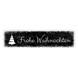 Schild Frohe Weihnachten