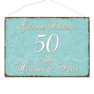 Schild Goldene Hochzeit