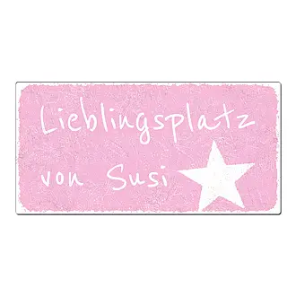 Vintageschild rosa mit Wunschtext