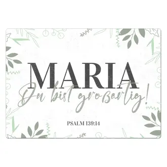 Schild "Du bist großartig" mit Name