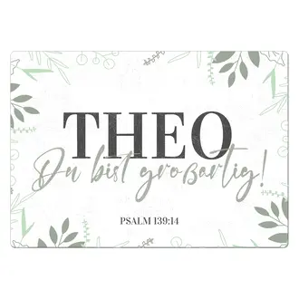 Schild "Du bist großartig" mit Name