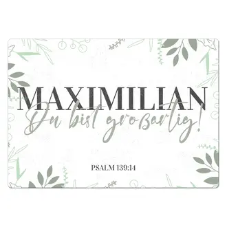 Schild "Du bist großartig" mit Name