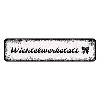 Weihnachtsspruch Blechschild im Shabby Stil