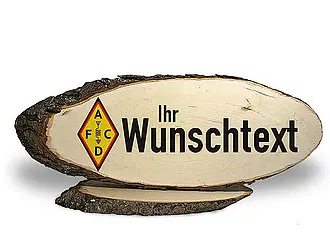 Stammtischschild aus Holz für Funkamateure