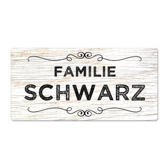 Türschild im Vintage Stil