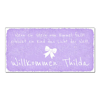 Geschenk zur Geburt - Vintage Schild mit Spruch Geschenk zur Geburt - Vintage Schild mit Spruch