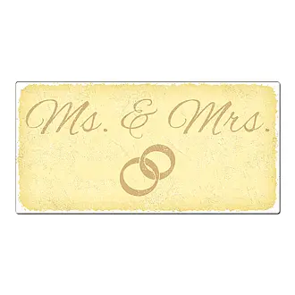 Vintage Schild zur Hochzeit