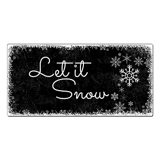 Schild let it snow