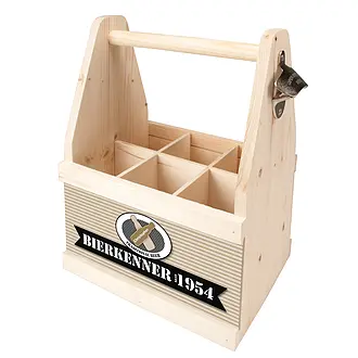Holzkiste für Bierflaschen