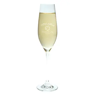 Sektglas mit Gravur
