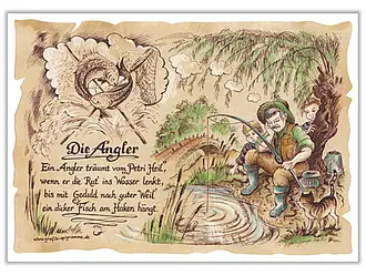 Sportbild Angler - farbig