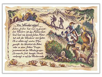 Sportbild Wanderer - farbig