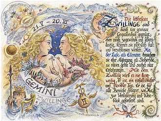 Kunstbild Zwillinge