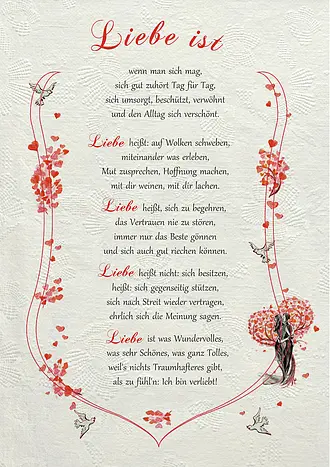 Urkunde Liebe