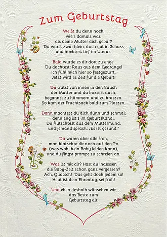 Auszeichnung zum Geburtstag