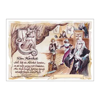 Bild Advokat mit Wunschtext