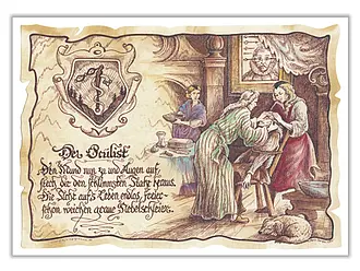 Zunftbild Augenarzt - farbig