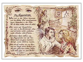 Zunftbild Augenarzt - farbig