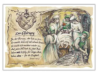 Zunftbild Chirurg - farbig